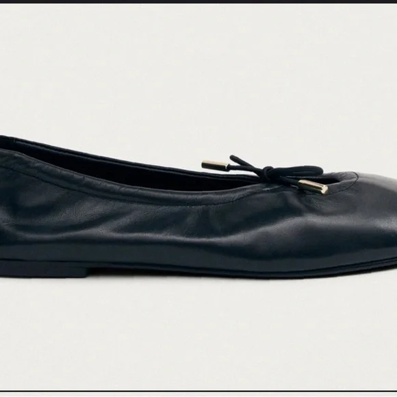 ALOHAS Black Leather Ballet Flats Size 42 Great Condition - Picture 5 of 11